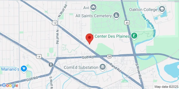 Map of 960 Rand Rd Ste 225 Des Plaines, IL 60016
