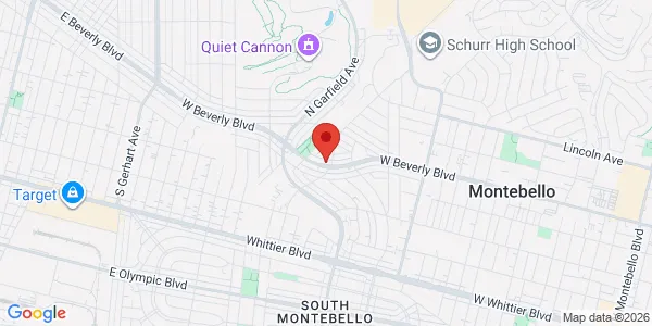 Map of 2604 W Beverly Blvd Montebello, CA 90640