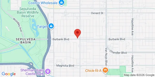 Map of 14915 Burbank Blvd Los Angeles, CA 91411