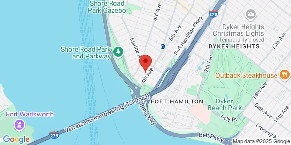 Map of 9920 4th Ave Ste. 105/106 Brooklyn, NY 11209