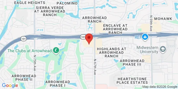 Map of 20022 N 67th Ave Ste 128 Glendale, AZ 85308