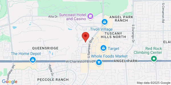 Map of 851 S Rampart Blvd Ste 110 Las Vegas, NV 89145