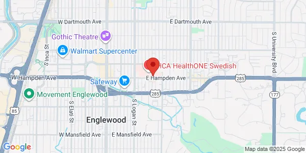 Map of 601 E Hampden Ave Ste 255 Englewood, CO 80113