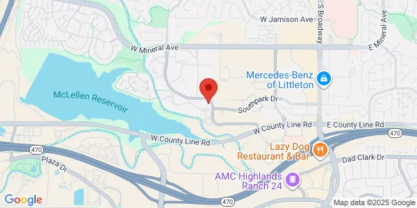 Map of 8199 Southpark Ln Ste 110 Littleton, CO 80120