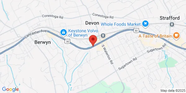 Map of 227 W Lancaster Ave Devon, PA 19333