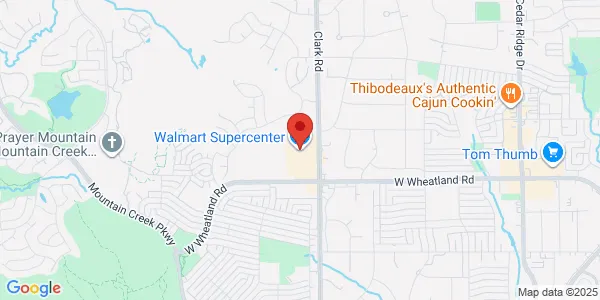 Map of 7075 W Wheatland Rd Dallas, TX 75249