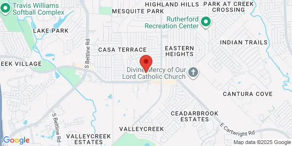 Map of 1501 Pioneer Rd Mesquite, TX 75149