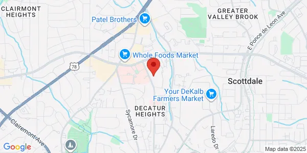 Map of 497 Winn Way Ste 115 Decatur, GA 30030