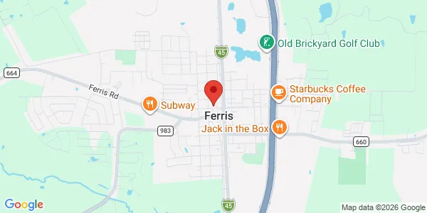 Map of 207 W 5th St Ferris, TX 75125
