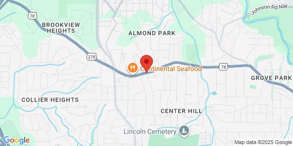 Map of 790 Church St NW Ste 200 Marietta, GA 30060