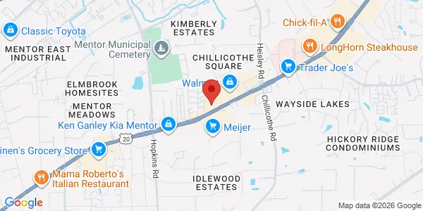 Map of 9213 Mentor Ave Unit #6 Mentor, OH 44060