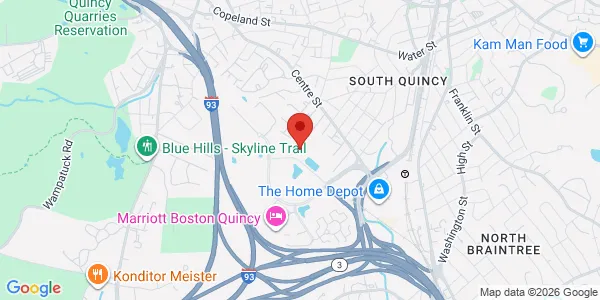 Map of 500 Congress St Ste 1e Crown Colony Medical Center Quincy, MA 02169