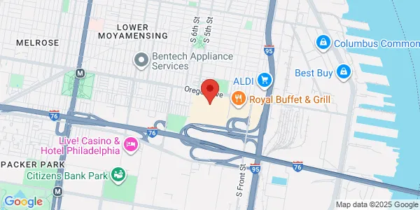 Map of 330 W. Oregon Avenue Philadelphia, PA 19148