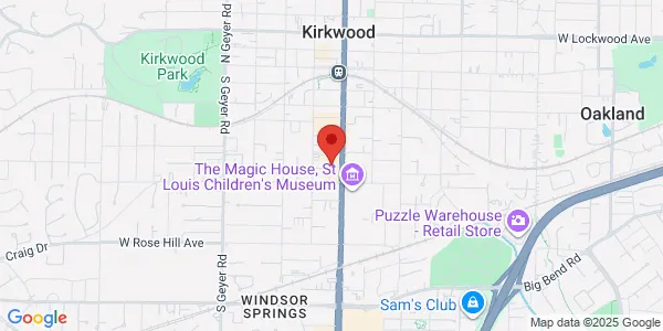 Map of 463 S Kirkwood Rd Kirkwood, MO 63122