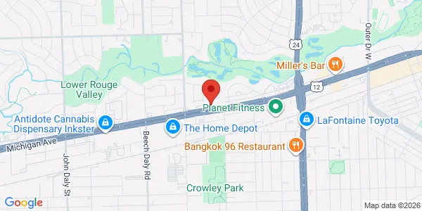 Map of 25070 Michigan Ave Dearborn, MI 48124
