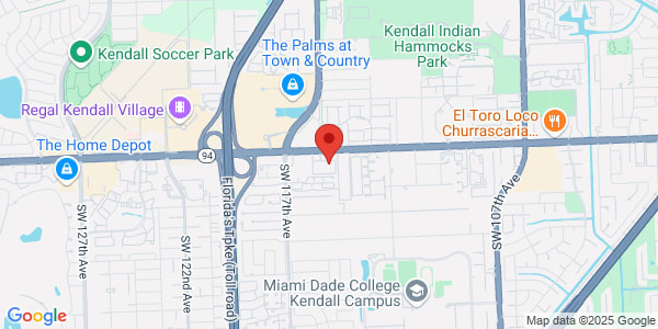 Map of 11410 N Kendall Drive Suite 107-109 Miami, FL 33176