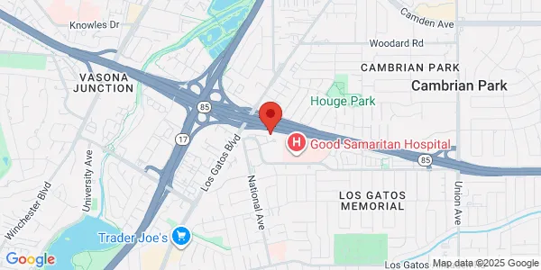 Map of 2581 Samaritan Drive Suite 108 San Jose, CA 95124