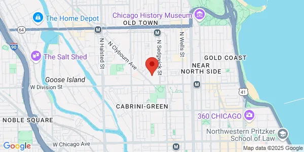 Map of 424 W Division St Chicago, IL 60610