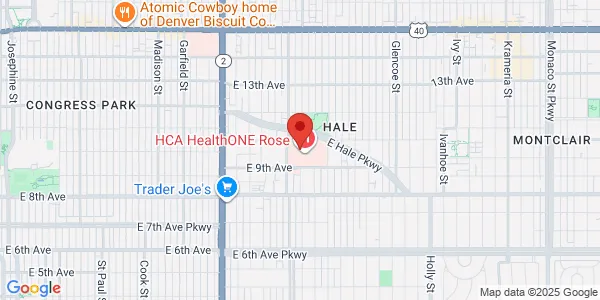 Map of 4567 East 9th Avenue Basement Level Denver, CO 80220