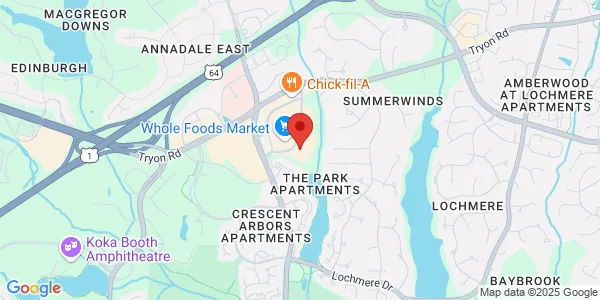 Map of 530 New Waverly Pl Ste 105 Cary, NC 27518