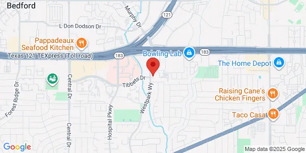 Map of 315 Westpark Way Euless, TX 76040