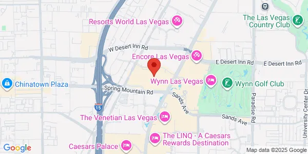 Map of 3200 Las Vegas Blvd S Ste 2000 Las Vegas Strip Las Vegas, NV 89109