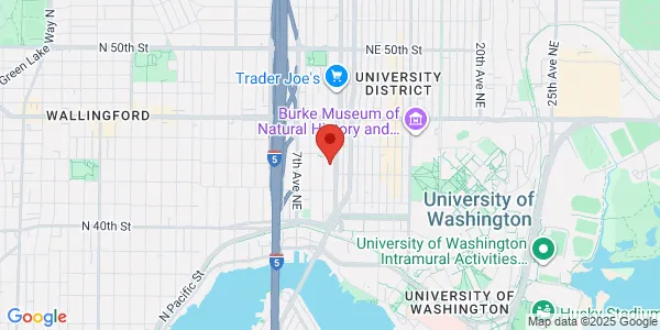 Map of 4245 Roosevelt Way NE 2nd Floor Seattle, WA 98105