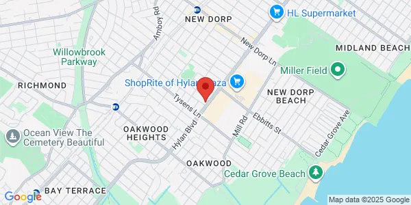 Map of 2777 Hylan Blvd Staten Island, NY 10306