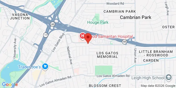 Map of 2410 Samaritan Dr Ste 102 San Jose, CA 95124