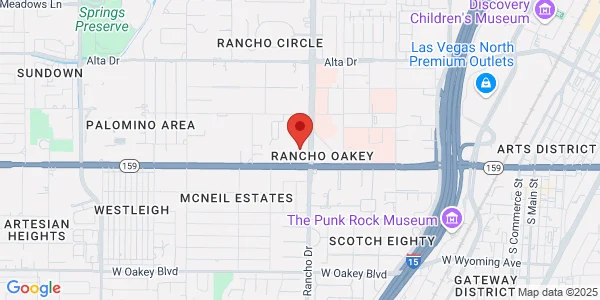 Map of 888 S Rancho Dr Las Vegas, NV 89106