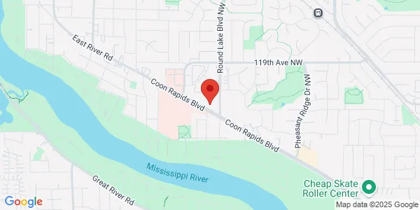 Map of 3833 Coon Rapids Blvd NW Ste 120 Coon Rapids, MN 55433