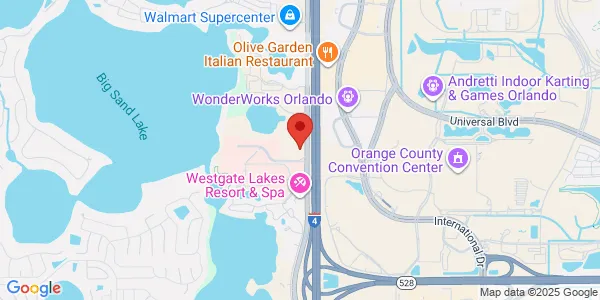 Map of 9350 Turkey Lake Rd Ste 100 Orlando, FL 32819