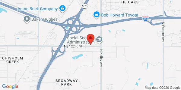 Map of 12320 Market Dr Oklahoma City, OK 73114