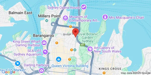Map of 139 Macquarie St Suite 2 Level 3 Sydney New South Wales 2000 Australia