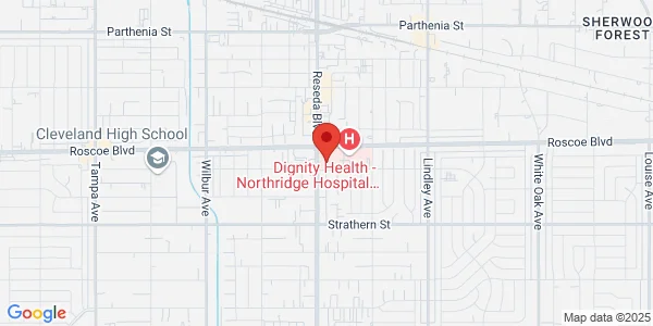 Map of 18436 Roscoe Blvd Northridge, CA 91325