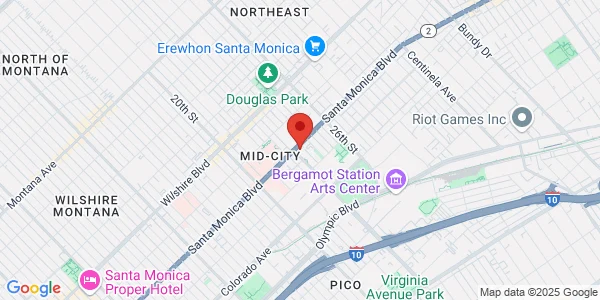 Map of 2336 Santa Monica Blvd Ste 206 Santa Monica, CA 90404