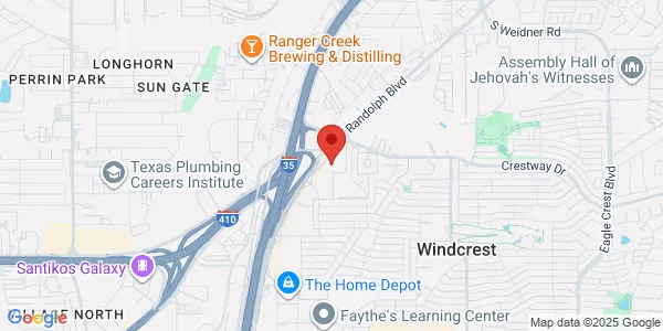 Map of 8930 Fourwinds Dr Ste 100 Windcrest, TX 78239