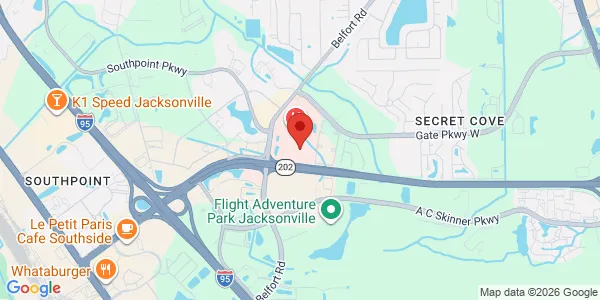 Map of 4203 Belfort Rd Ste 335 Jacksonville, FL 32216