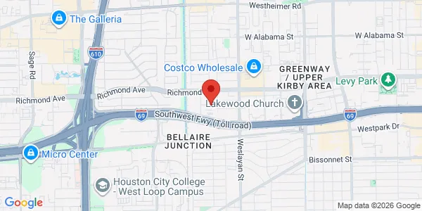 Map of 4200 Twelve Oaks Pl Houston, TX 77027