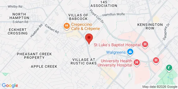 Map of 2833 Babcock Rd San Antonio, TX 78229