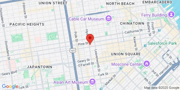 Map of 900 Hyde St Saint Francis Memorial Hospital San Francisco, CA 94109