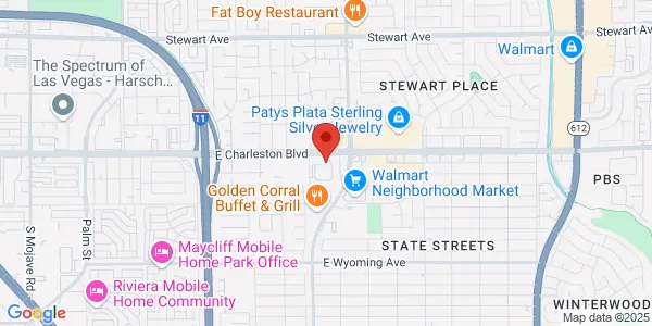Map of 4255 Charleston Blvd Ste F Las Vegas, NV 89104