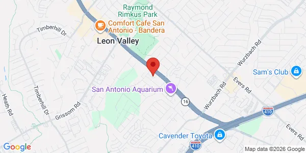 Map of 6430 Bandera Rd Ste 74 San Antonio, TX 78238
