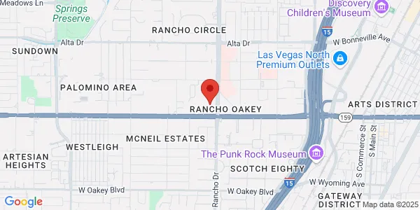 Map of 888 S Rancho Dr Las Vegas, NV 89106
