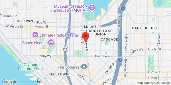 Map of 307 Westlake Ave N Ste 500 Seattle, WA 98109