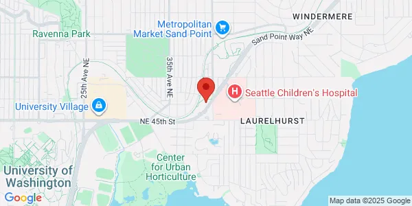 Map of 4575 Sand Point Way NE Seattle, WA 98105