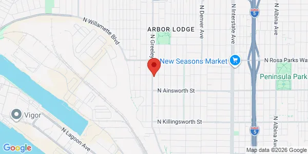 Map of 6234 N Greeley Ave Portland, OR 97217
