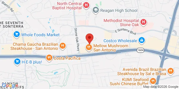 Map of 18615 Tuscany Stone Ste 250 San Antonio, TX 78258