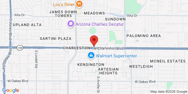 Map of 4418 W Charleston Blvd Las Vegas, NV 89102