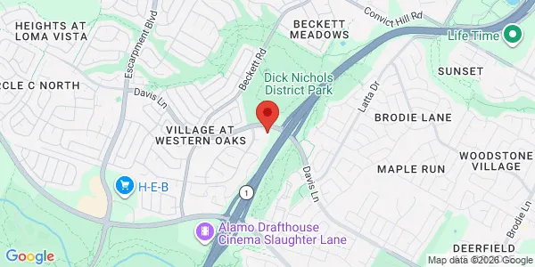 Map of 5301-B Davis Ln Ste 100 Austin, TX 78749